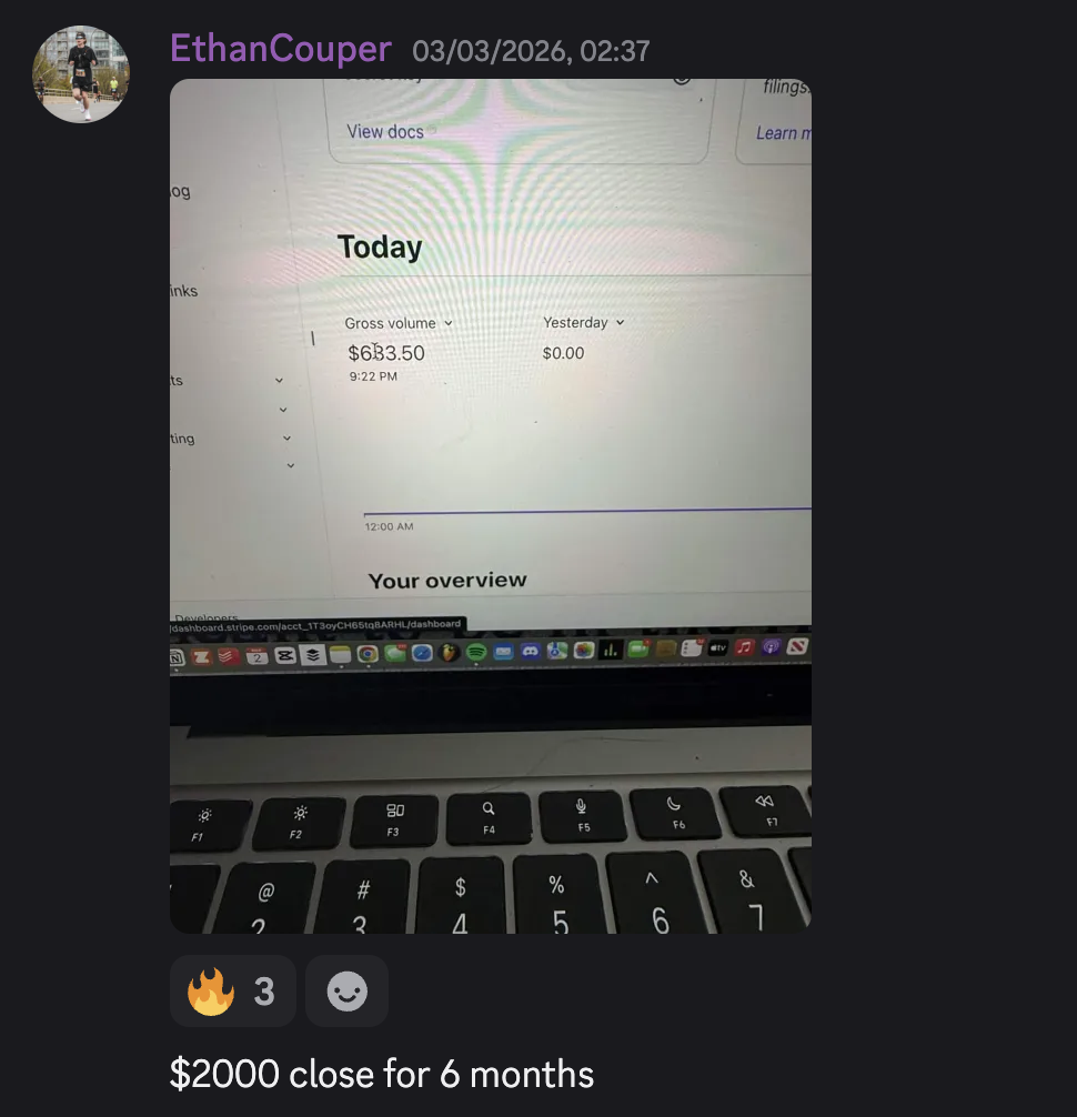 EthanCouper close for six months with Stripe dashboard